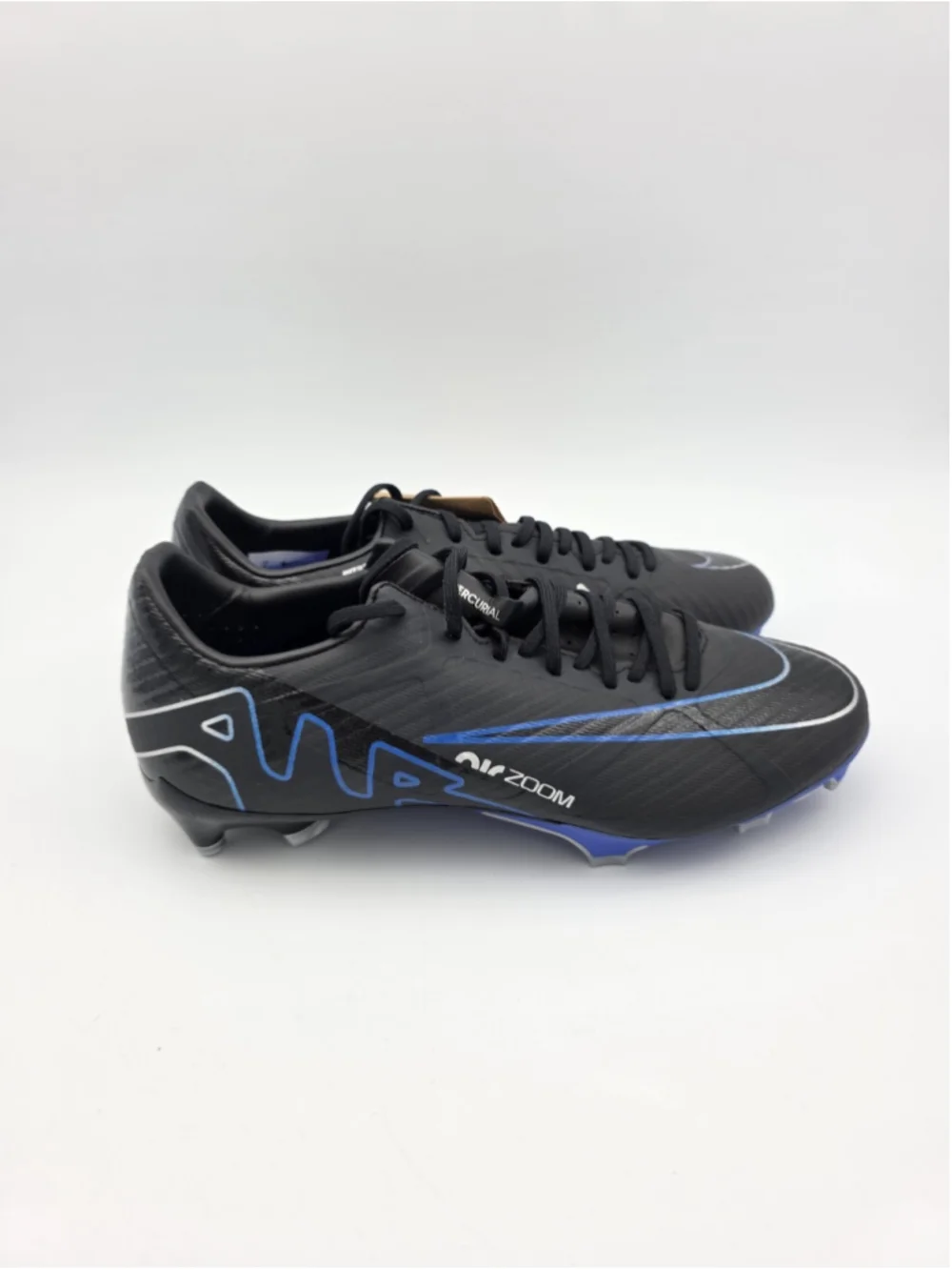 Nike Zoom Mercurial Vapor 15 Academy Fg/Mg Black-Royal Blue Sz 6 DJ5631-040